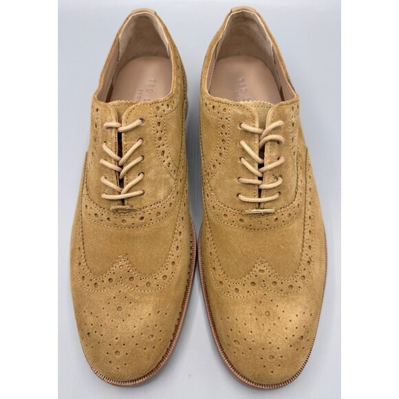 Ted Baker Men\'s Ammais Wingtip Oxford Dress Shoes, Tan, Size 8 main image 8